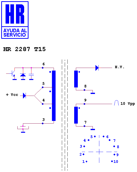 Schematic diagram for HR 2287 T15